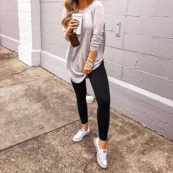 ❄️ Fleece Lined Footless Leggings Regular and Plus - Picture 3 of 4